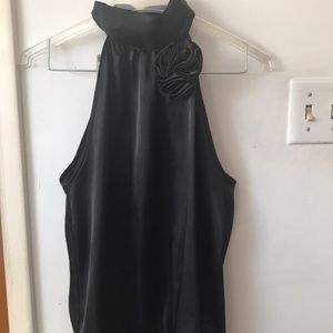 Cocktail neck flower halter  top